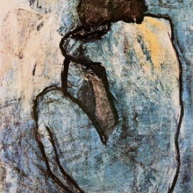 Blue Nude, 1902, Pablo Picasso (Spain 1881–1973). (Photo credit: allposters.com.au)