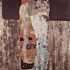 The Three Ages of Woman, 1905, Gustav Klimt (Austria 1862–1918). Galleria Nazionale d'Arte Moderna. (Photo credit: Wikipedia)