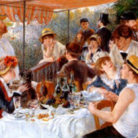 Luncheon of the Boating Party, 1881, Pierre-Auguste Renoir (France 1841–1919). The Phillips Collection, Washington, DC, USA. (Photo credit: http://www.renoirgallery.com)