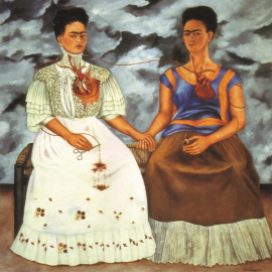 The Two Fridas, 1939, Frida Kahlo (Mexico 1907–1954). Instituto Nacional de Bellas Artes. (Photo credit: http://www.fridakahlo.org)