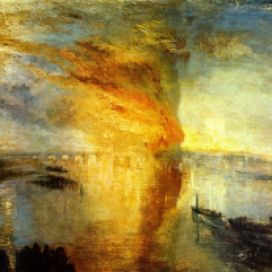 The Burning of the Houses of Parliament, 1835, J. M. W. Turner (England 1775–1851 ). Cleveland Museum of Art. (Photo credit: wikipedia)