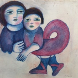 Mother & Child, 1979, Mirka Mora (France 1928– ). (Photo credit: art record.com)