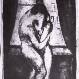 The Kiss, 1895, Edvard Munch (Norway 1863-1944). (Photo credit: allpaintings.org)