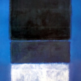 No. 14, White and greens in blue, 1957, Mark Rothko (Latvia 1903–1970). (Photo credit: passion-estampes.com)